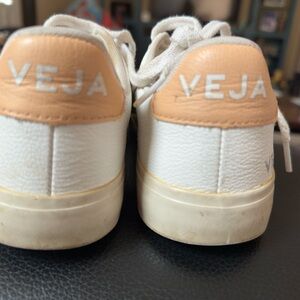 Veja Cream and White Sneakers